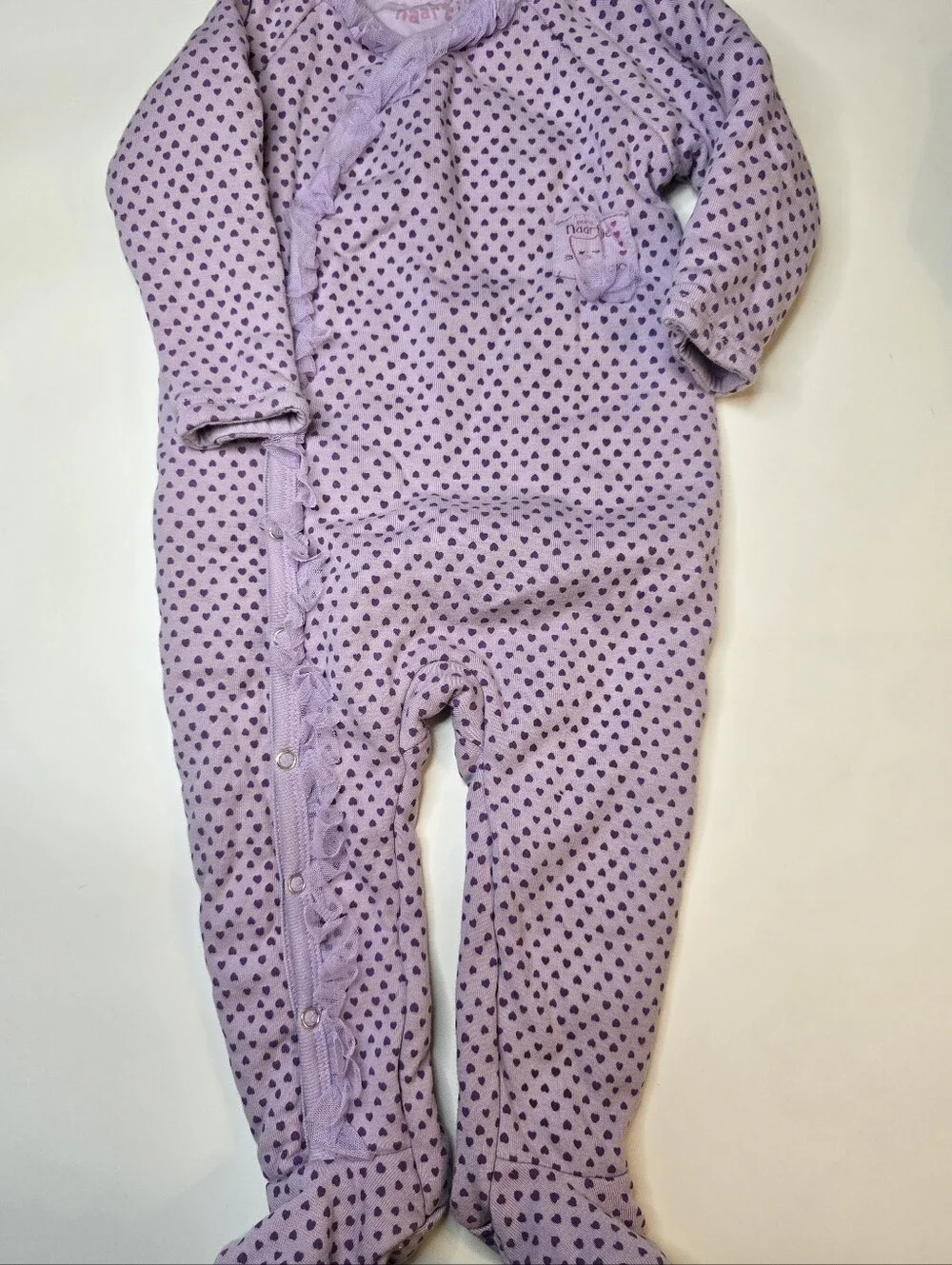 Baby Naartjie Quilted Heart-Print Baby One-Piece